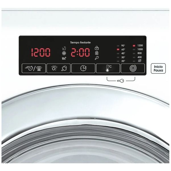 LAVASECARROPAS CANDY GVSW286T 8/6KG 1200RPM BLANCO